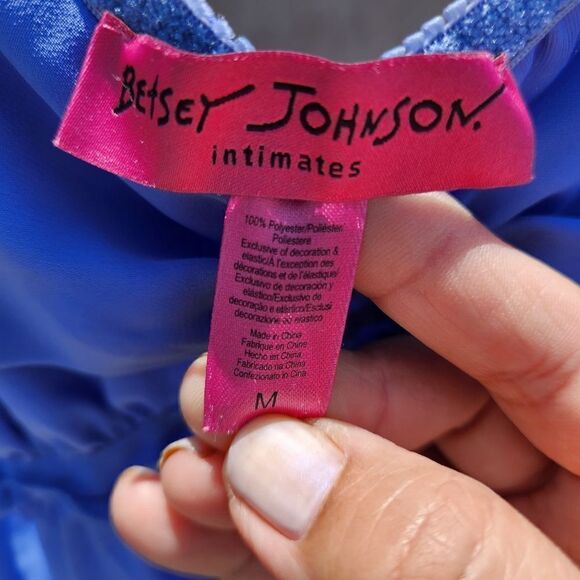 Betsey Johnson intimates blue purple nightie - Picture 5 of 5